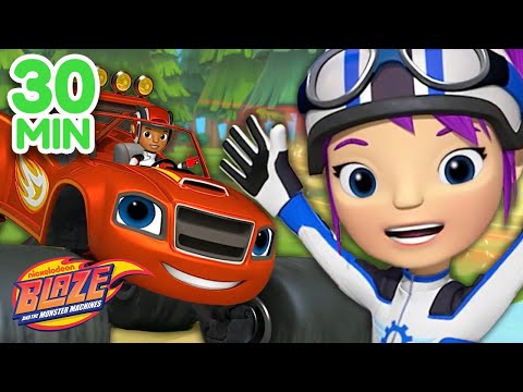 Gabby & Blaze Save The Day! 30 Minute Compilation | Blaze and the Monster Machines