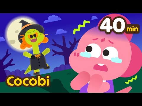 From Scary to Friendly: The Green Witch! | Kindness Songs for Kids | Compilation | Cocobi