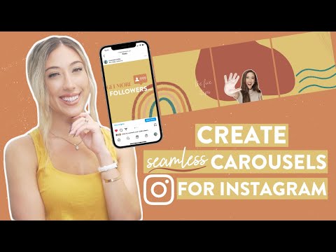 HOW TO EASILY CREATE A SEAMLESS INSTAGRAM CAROUSEL IN CANVA | Continuous carousel Instagram hack!