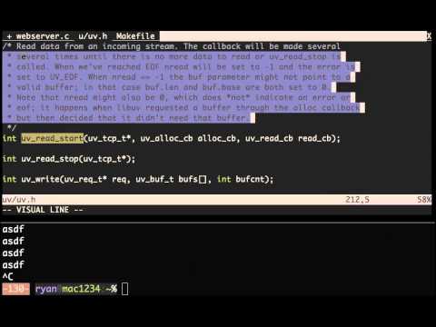 using libuv and http parser to build a webserver HD (with captions)