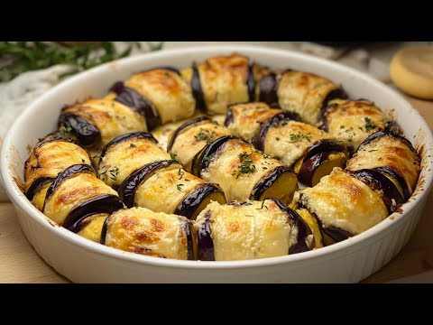 Irresistible Cheese - Garlic Eggplant Rollatini! Easy & Delicious Recipe!