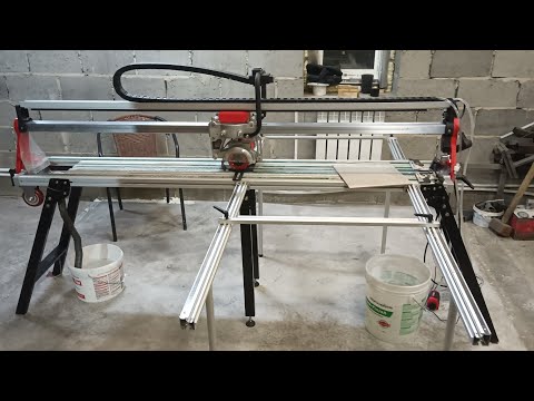 Электрический плиткорез 1600мм, OptiTronic Auto-1600 (SHIJING 9261). Установка. Апгрейд.