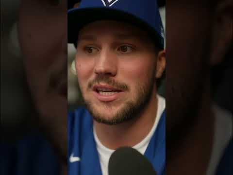 Buffalo Bills MVP Quarterback Josh Allen loves the Blue Jays and Canada! #BillsMafia