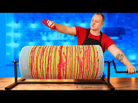 Repeat Amazing Street Food / Natural Fruit Ice Cream Roller Сoaster / Nachos VANZAI