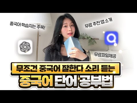 중국어 단어 공부법! 이렇게 하니 회화가 늘었어요 📚🇨🇳 (필수 무료 앱 추천 | 자료 제공)