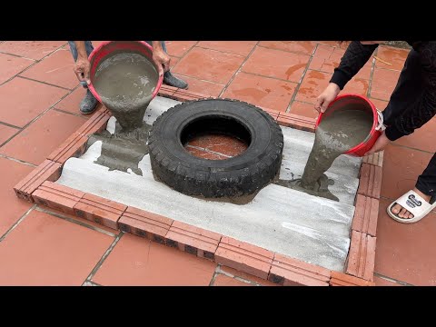 Build a 2-story waterfall in the corner of the house - Smart creative ideas