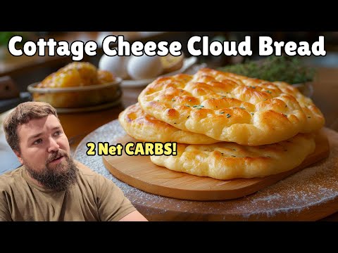 Cottage Cheese Cloud Bread! Low Carb high protein bread - Delicious recipe