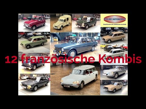 12 klassische französische Kombifahrzeuge