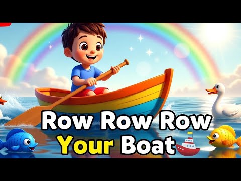 Row Row Row Your Boat π€π | Cute 3D Nursery Rhymes for Kids | Laila Fun