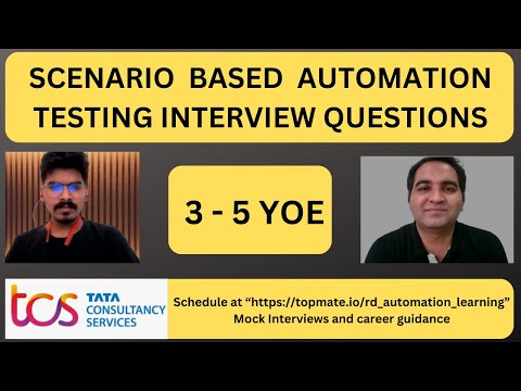 Automation Testing Interview Questions | Scenario Based Testing Interview Questions