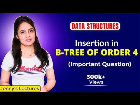 5.27 Insertion in B-Tree of Order 4 (Data Structure)