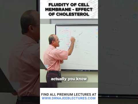Fluidity of Cell Membrane | Effect of Cholesterol  #drnajeeb #drnajeeblectures  #shortvideo