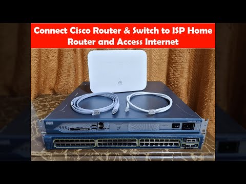 Connect Cisco Router and Switch to ISP Home Router and Access Internet