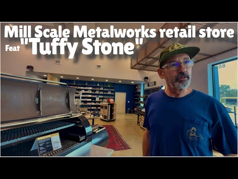 Tuffy Stone wants to sell me a smoker at the Mill Scale Metalworks retail store
