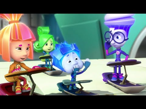 Фіксики - Уперед, до знань! (Кулькова ручка, Будильник, Труби, Застібка змійка, Годинник...)