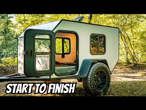DIY micro camper | Full Build Timelapse in under 10 Minutes