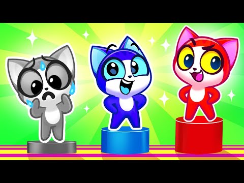 I Lost My Pretty Color | Challenges and Color Learning + More Toddler Cartoons | Purr-Purr Stories