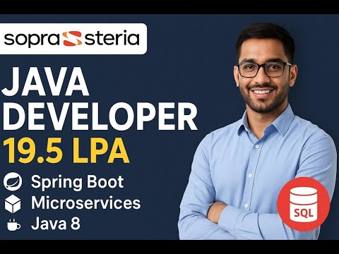 🔔 Sopra Steria Spring Boot Interview | 2-7 Years Experience | Java 8 | Microservices | SQL