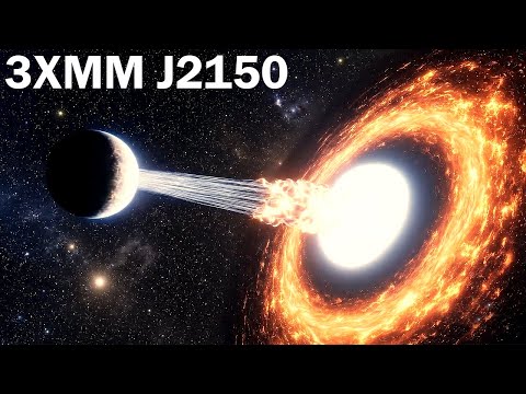 A Black Hole Caught Tearing a Star Apart - 3XMM J2150