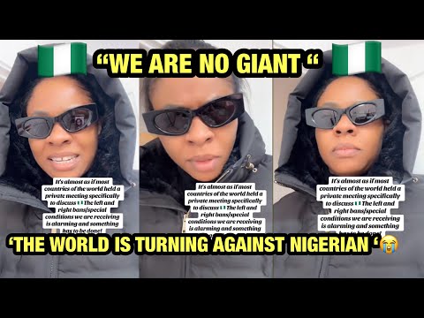 US Based Nigerian Woman In Tear 😭 Cause Of New Nigerian Visa Ban 