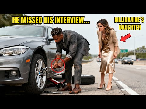 Black Man Missed Interview to Help Girl With Flat Tire— Not Knowing She Was a Billionaire’s Daughter