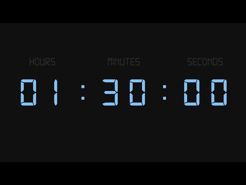1 Hour 30 minute Clock | Timer & Alarm