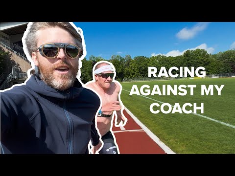 Racing against my coach in a 400m sprint - Sursee training camp