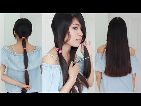 The Best Hair Hack ♥ How to Cut Your Hair Straight at Home