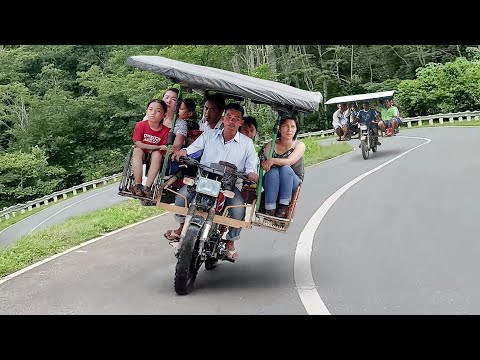 Riding Cheapest Multi Seater Coaster Bike from Village to City