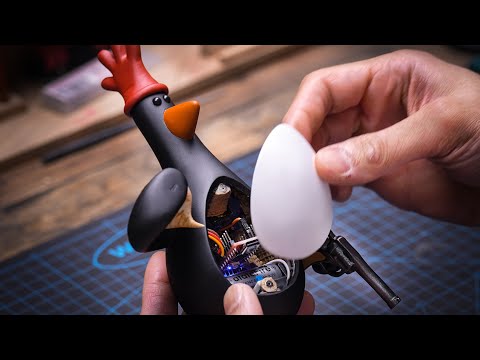 Penguin Made with a 3D Pen Over a Month