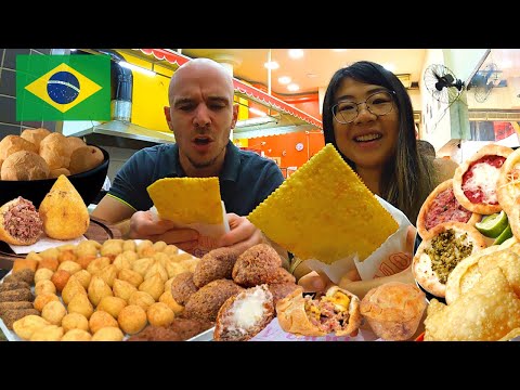 First time trying SALGADOS Brazilian snacks 🇧🇷