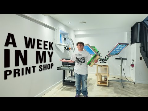 Inside My Print Shop: A Full Week of Screen Printing & DTF Orders