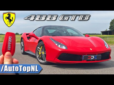 Ferrari 488 GTB REVIEW *330km/h* on AUTOBAHN [NO SPEED LIMIT!] by AutoTopNL