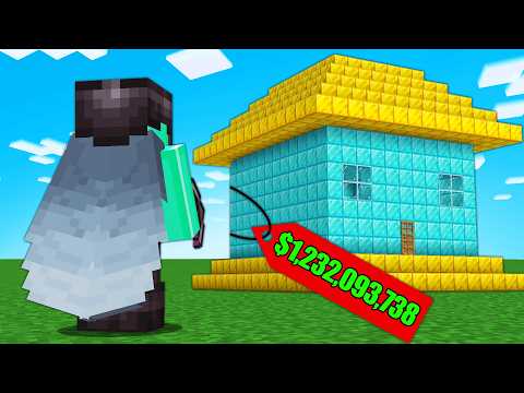 I Built the Most Expensive House in Hardcore Minecraft!