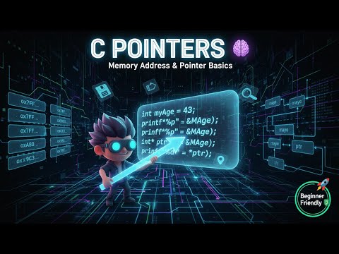 C Pointers & Memory Addresses 🧠 | Full Beginner’s Guide