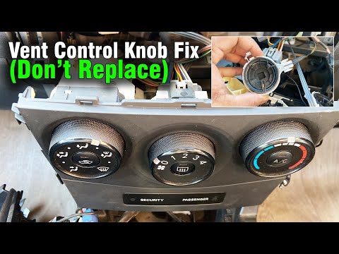 How to fix Toyota Corolla AC Heater Air Vent position AC control Knob (DIY Repair)