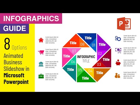 Microsoft PowerPoint Business Infographic Slide Template 8 Options | PPT Animated Slide Tutorial