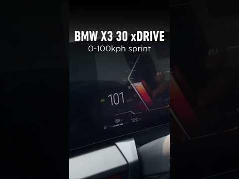 BMW X3 30 xDrive acceleration test #shorts