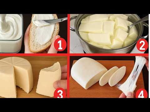 Don't Buy Cheese - Making 4 Types of Cheese at Home