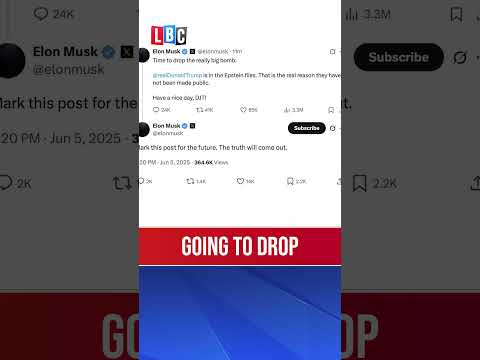 Elon Musk says Trump is in the Epstein files