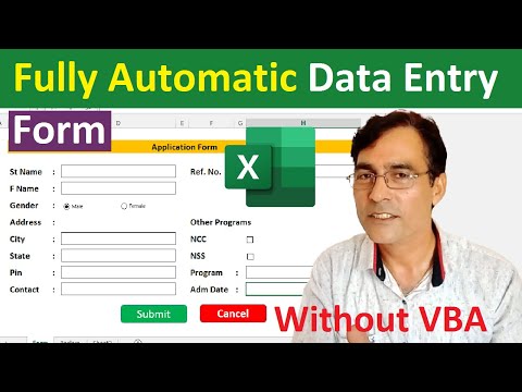 Fully Automatic Data Entry Software in Excel | Data entry form without user form and VBA Code