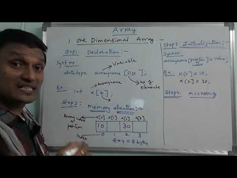 One Dimensional Array in C | Arrays in C language | C Tutorial | By Sudhakar Bogam | in telugu