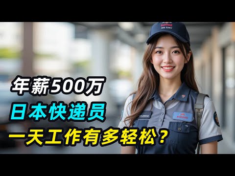 日本22岁女快递员，一天送10个快递，年薪高达500万？