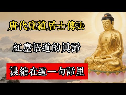 唐代龐蘊居士傳法:紅塵悟道的真諦,濃縮在這一句話里!#佛教 #佛家 #佛法 #佛學知識 #佛學智慧 #修心修行 #佛教文化 #禪悟人生 #傳統文化
