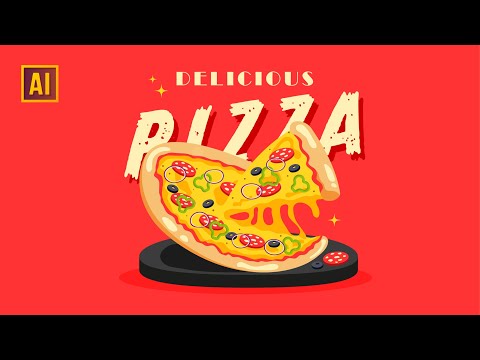 HOW TO DRAW A PIZZA IN ADOBE ILLUSTRATOR