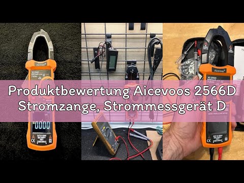 Produktbewertung Aicevoos 2566D Stromzange, Strommessgerät DC/AC Strom: 0-1000A, Zangenmultimeter Tr
