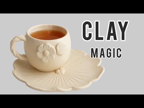 From Clay to Magic | Handmade Ceramic Coaster (Slab Pottery Tutorial)