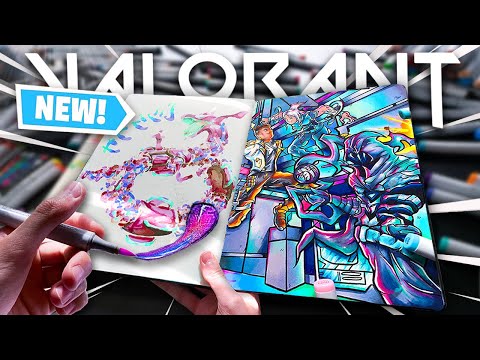 I Made An EPIC VALORANT DRAWING !! 🎨✨ (insane)