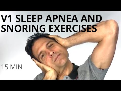 V1 of 3 Exercises for Sleep Apnea,  Snoring, Sinus Pressure. Addressing the nose, throat & tongue