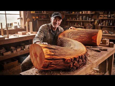 Never Before Seen:Transforming a Bent Piece Of Wood Into a High-Value,Handcrafted Bamboo Inlay Table